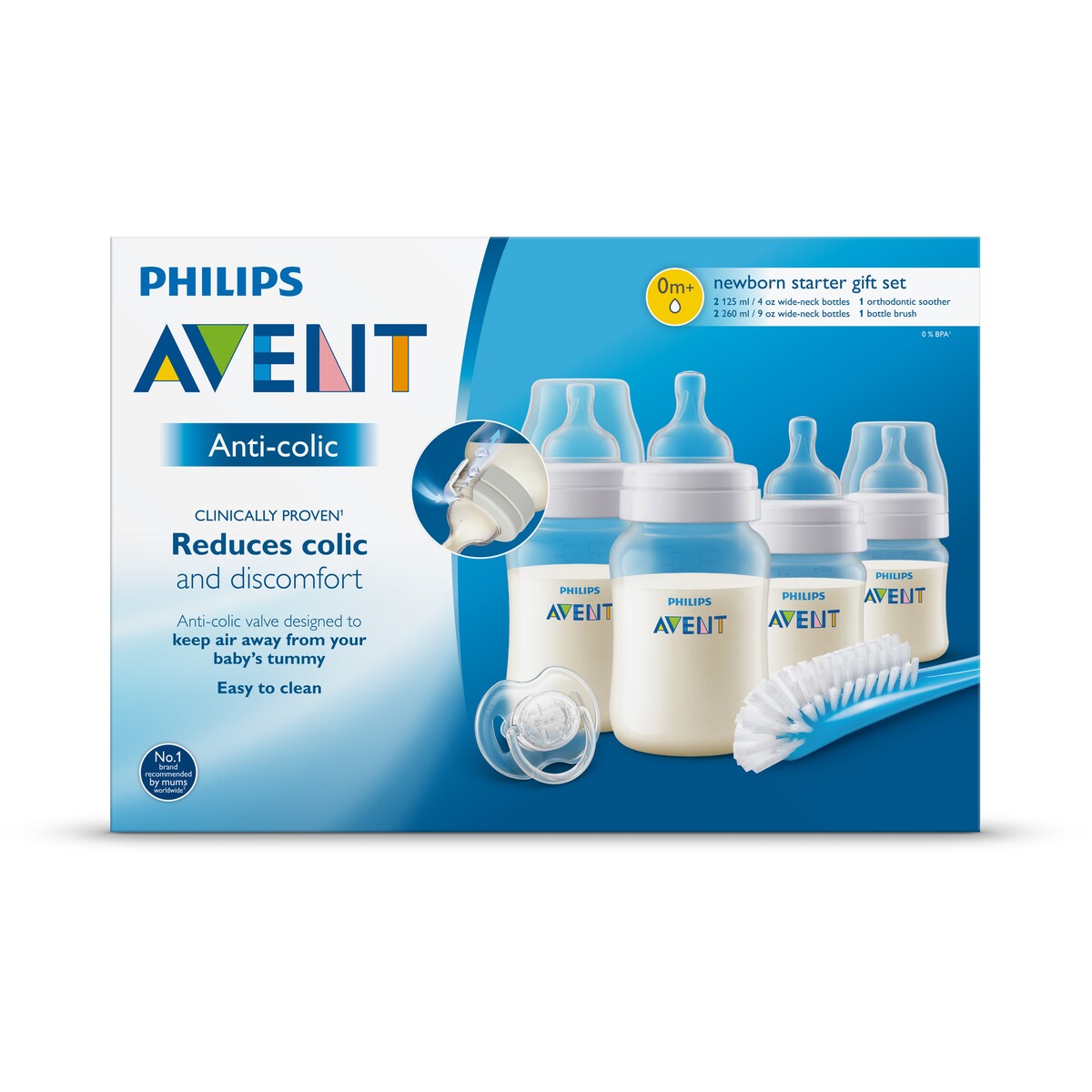 Philips anti colic bottle hot sale set