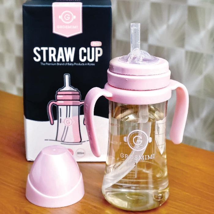 Grosmimi Stainless Straw Cup 300ml/10oz - Pure Lavender